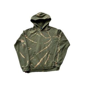 Talentless Men's Tie Dye Green / Yellow Pullover Hoodie Size Small